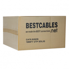 Cat6 Riser CMR 1000ft 23 AWG solid cable 550 MHz Unshielded insulated UTP Cable